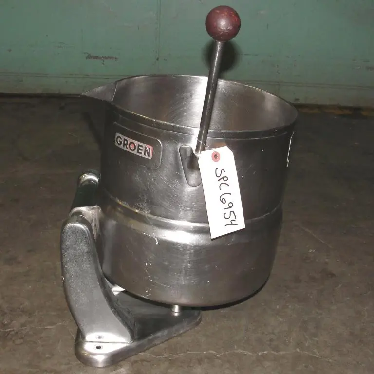 SPC6954  Kettle 5 gallon Groen hemispherical bottom kettle, 45 psi jacket rating, Stainless Steel