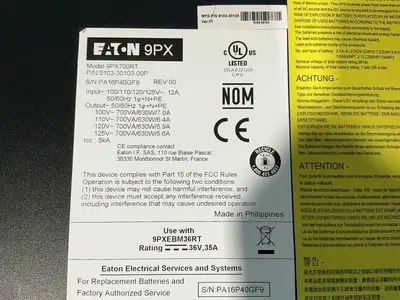 Used EATON 9PX700RT Uninterruptible Power Supplies Ohio US | HGR 24 #1474812