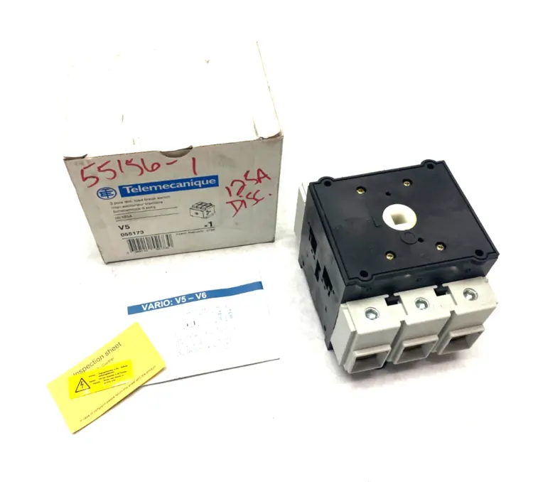 Used TELEMECANIQUE ISOL. LOAD BREAK SWITCH V5 3-POLE 125A Relays & Switches | Maverick Industrial Sales #1110926