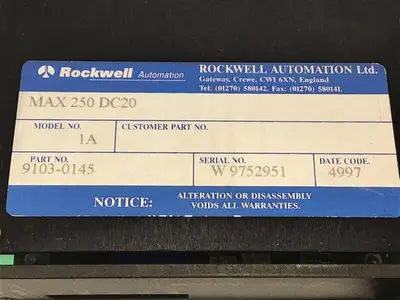 USED RELIANCE ELECTRIC 9103-0145