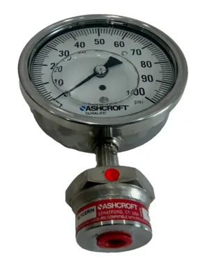 NEW ASHCROFT 35-1009-SWL-02L-100#-XCG GAUGE 351009SWL02L100XCG