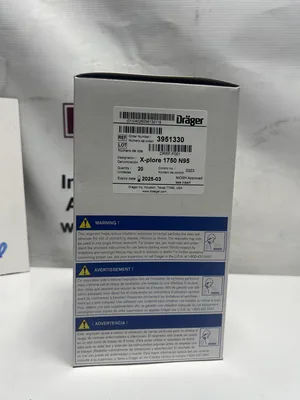 Drager X-Plore 1750 N95 Mask 3951331 Box of 20 New Individual Pack Sealed