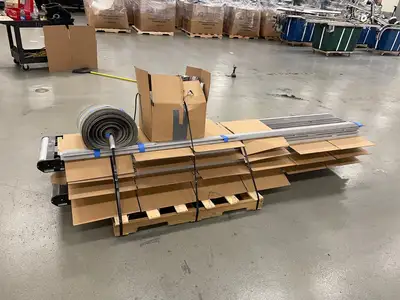 Used DORNER 18" WIDE BELT CONVEYOR, 38-FEET LONG Belts | Maverick Industrial Sales #1107547