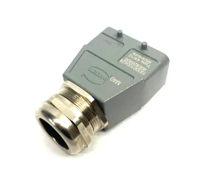 19300100428 | Harting  Heavy Duty Han B Hood Top Entry HC 4 Pegs M40 w/ Cable Gland - New Other