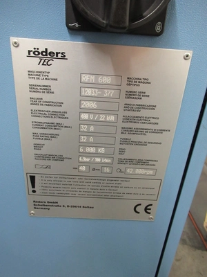 Used ROEDERS RFM 600 Vertical Machining Centers Minnesota US | Machinesused.com #1503507