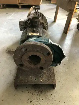 ITT 1-1/2HE19 1-1/2″ Iron Self-Priming Centrifugal Pump 3.94″ imp 3HP 3PH