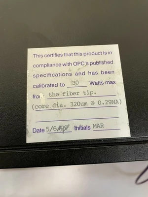 USED OPTO POWER CORP OPC-H005-805-FCTS/B