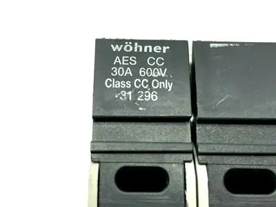 31 296 | Wohner  Fuse Holder 30A 600V Class CC - Used