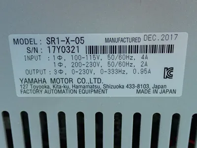 Used YAMAHA SR1X05 Electrical Controls | HGR 24 #747983