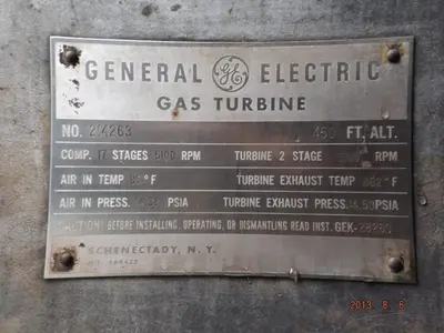 Used GENERAL ELECTRIC MS5001N Gas Turbine Generators South Carolina US | ESS Industrial Equipment Sales #1323005