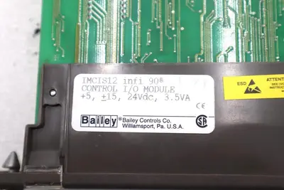 BAILEY INFI 90 +5/15/24VDC 3.5VA I/O CONTROL MODULE IMCIS12 #K-1608