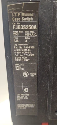 USED ITE FJ63S250A
