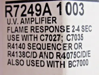 NEW HONEYWELL R7249A-1003 UV AMPLIFIER R7249A1003