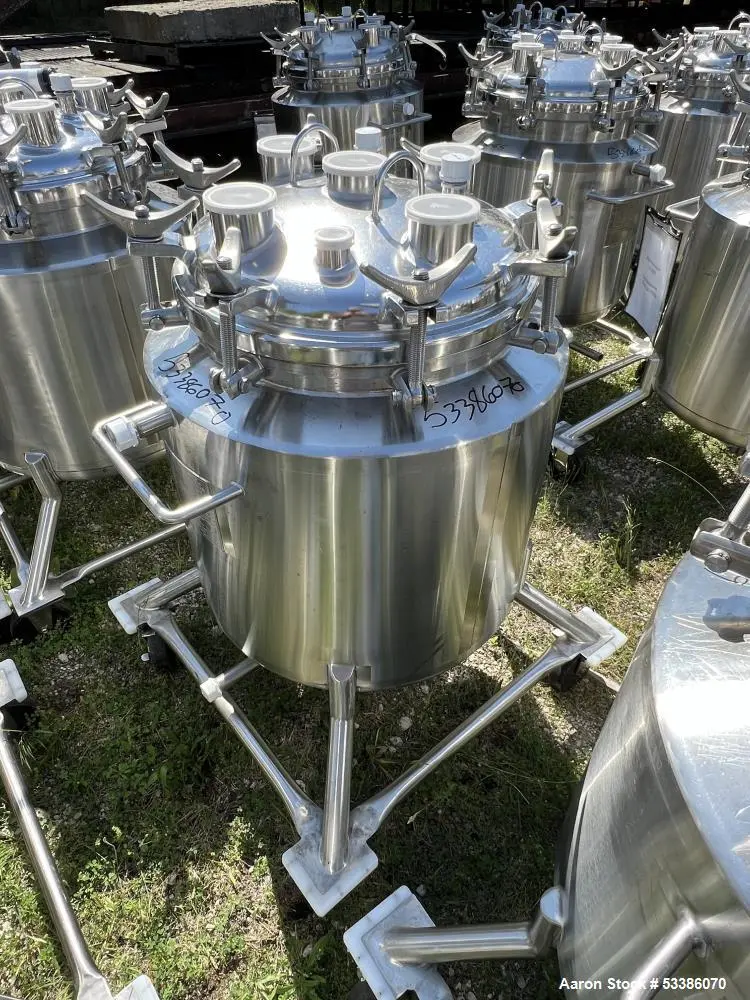 Used Jacketed Stainless Steel Tank with 8-10” Discharge Height