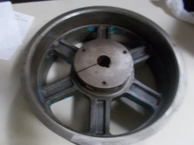 USED WOODS WOODS 7 1/16  BELT PULLEY 7 GROOVES
