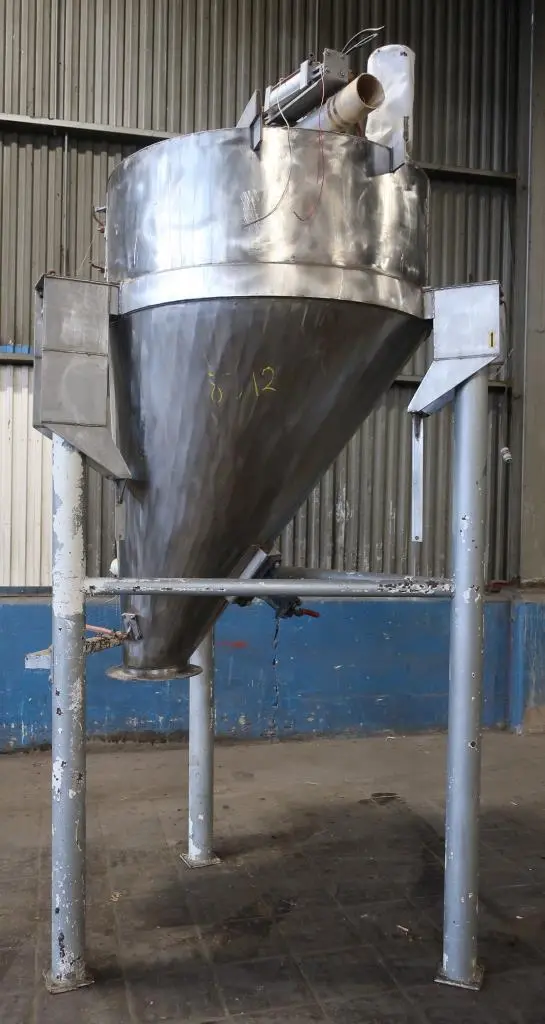 SPC8312  Bin Hopper Silo 45 cu.ft., bulk storage bin, Stainless Steel