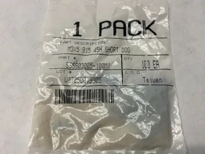 SS5S03005-100M1 | Short Dog Set Screw M3X5 915 45H PKG OF 100 - New