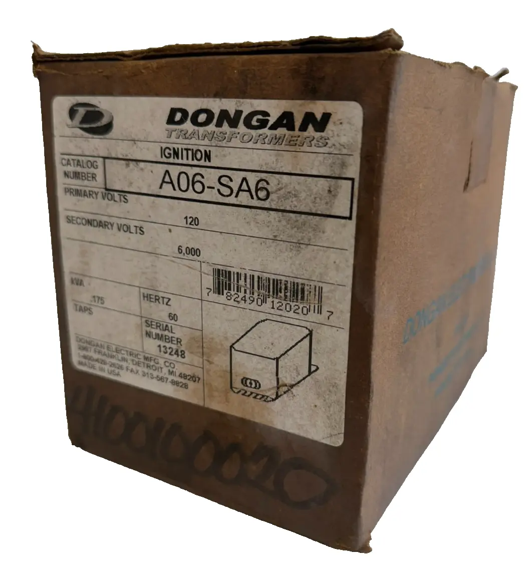 NEW DONGAN A06-SA6 IGNITION TRANSFORMER 120V A06SA6