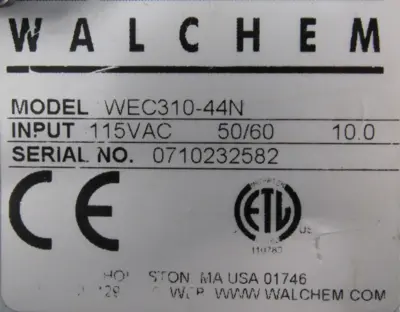 USED WALCHEM WEC310-44N CONDUCTIVITY CONTROLLER WEC31044N