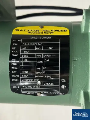 USED Precision 600 Liter Precision Stainless Reactor, 316L S/S, 45/100#