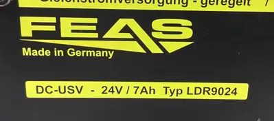 FEAS Typ LDR9024 DC-USV-25V / 7Ah Stabilized DC Power Supply 4E