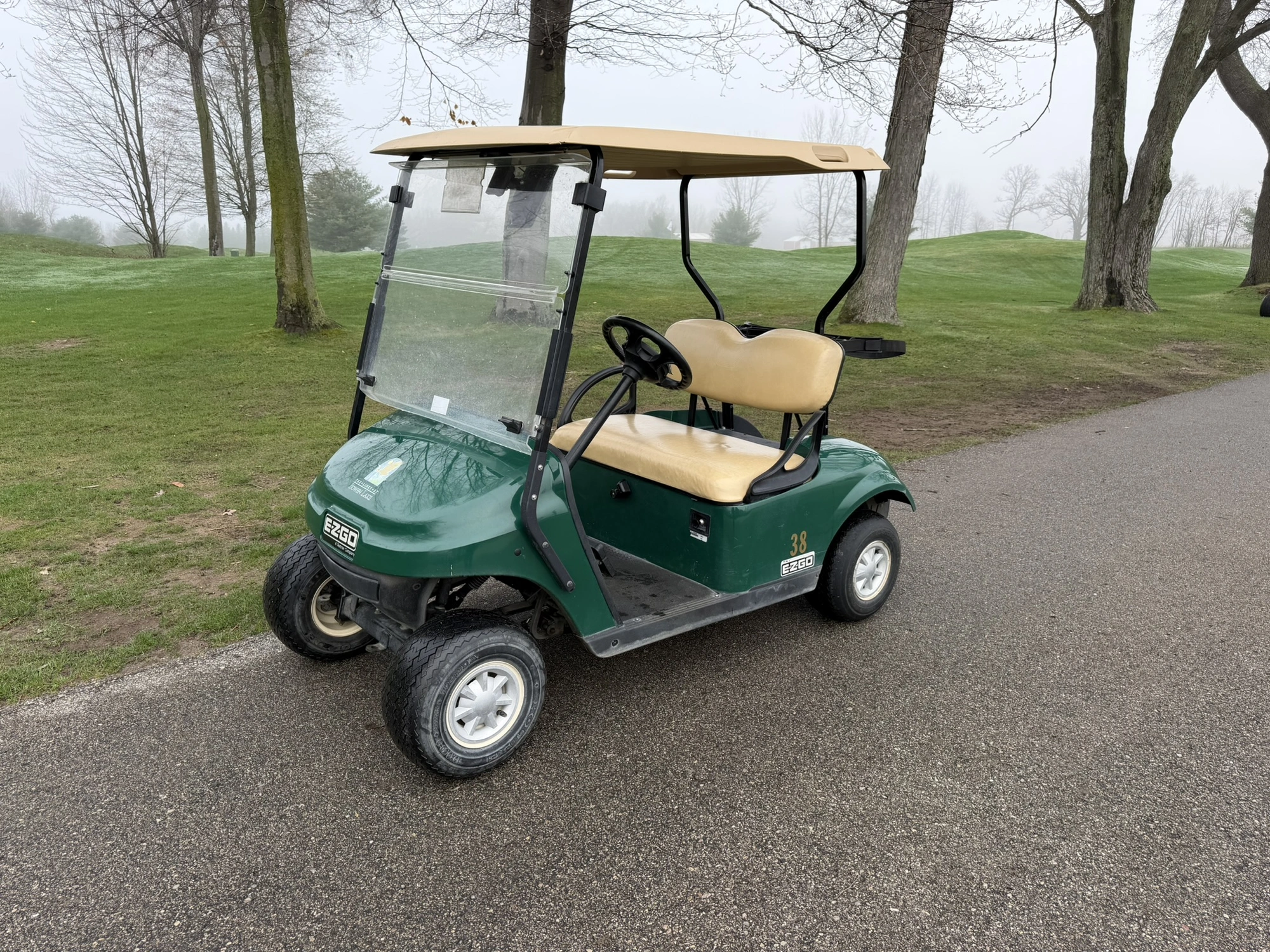 (1) 2017 E-Z-Go golf cart with a Kawasaki gas engine, model 625111G01, does not include Club canopy ...