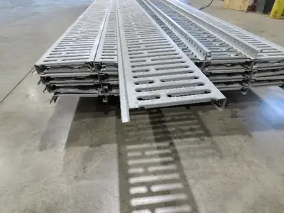 Interlake 9"x 8' Galvanized Steel Pallet Racking Deck 96"D Rack  Lot of 40pcs