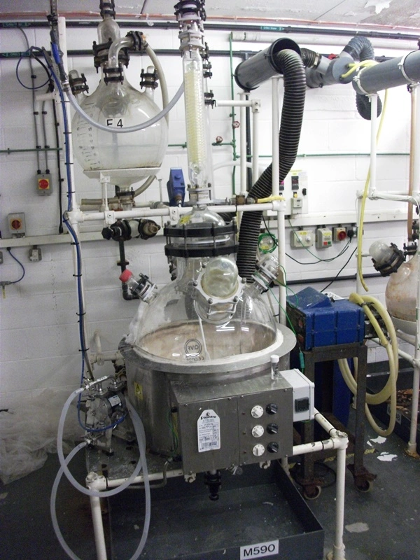 100L QVF Glass Hemispherical Vessel VS 100