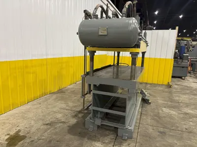 40 TON X 36" X 94" AIRAM 4 POST PNEUMATIC CUTOFF PRESS: STOCK #22485