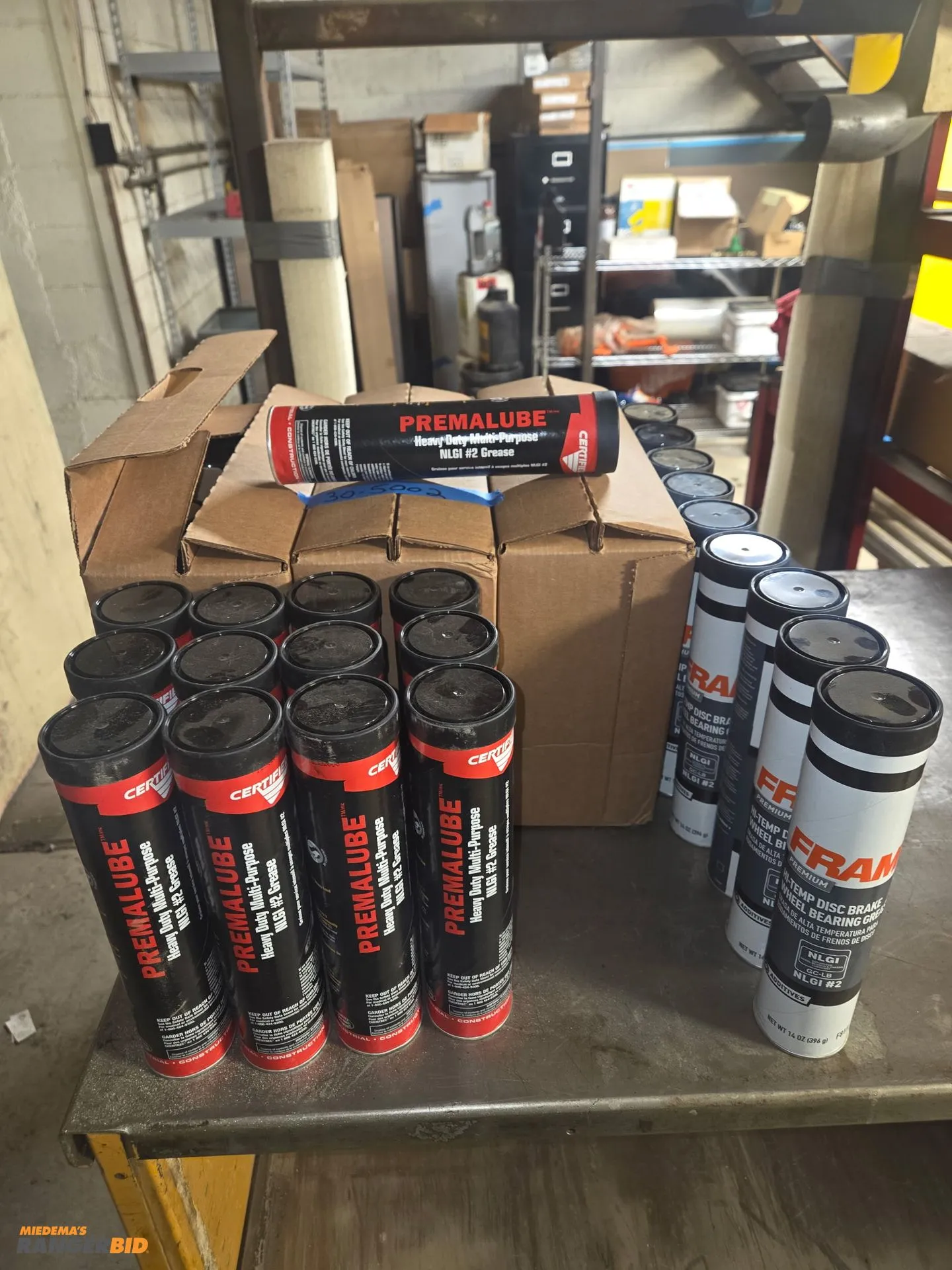 48 Tubes of Premalube and 9 tubes of fram grease