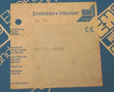NEW ENDRESS + HAUSER QR-30 TRANSMITTER 24VDC, DBP-PRUEF.-NR.AGB-264