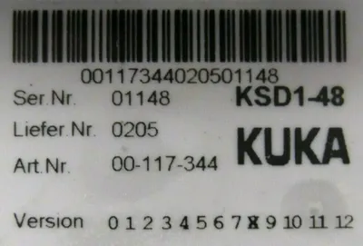 USED KUKA E93DA123I4B531 SERVO DRIVE 13293121 00-117-344