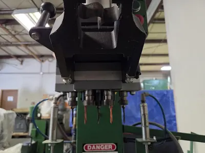 USED GRASS HINGE & LINE BORING MACHINE