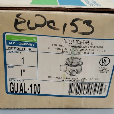 NEW O-Z/Gedney GUAL-100
