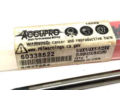 Used ACCUPRO BALL END MILL: 1/4" DIA, 1-1/2" LOC, 2 FLUTE, CARBIDE Carbide Endmills | Maverick Industrial Sales #1102466