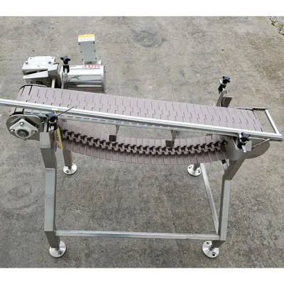 Used NextConveyor Stainless Steel Washdown Plastic Link Belt Conveyor