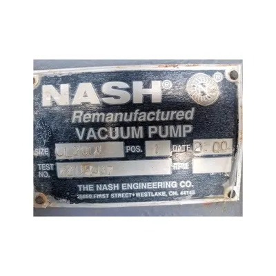 USED THE NASH ENGINEERING CO. CL2001