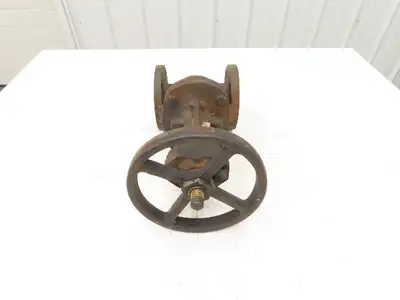 Powell 1793C Cast Iron Gate Valve 2" Flanged Rising Stem Class 125 Bronze Disc