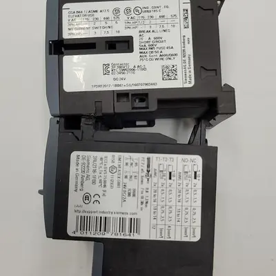 USED SIEMENS SIEMENS 3RT-2017-1BB41 CONTACTOR & THERMAL OVERLOAD RELAY 3.5 - 5.0 AMP