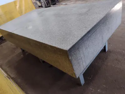 8' X 4' X 14" ROCK OF AGES PRECISION LAYOUT INSPECTION GRANITE TABLE: STOCK #23802