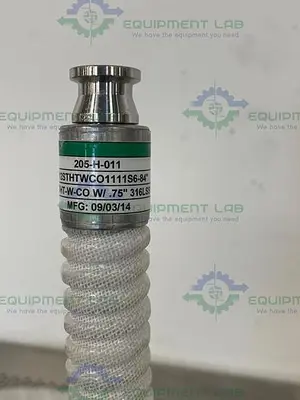 USED SANI-TECH 84" SILICONE HOSE W/  3/4" SANITARY FITTING