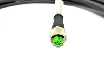 USED MURRELEKTRONIK EOL CORDSET M12 MALE 0° TO FEMALE 0° A-COD.