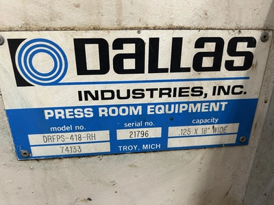 USED 2003 DALLAS DRFPS-418-RH / PTS-2 1/4-7-18