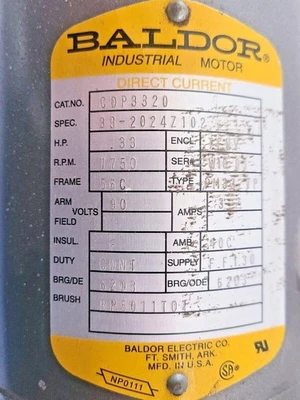 USED Baldor Baldor CDP3320