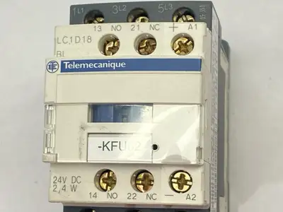 Used Telemecanique, Square D IEC Contactor 3P 18A 480VAC 24VDC Coil PLC Contactors Michigan US | Maverick Industrial Sales #1401964