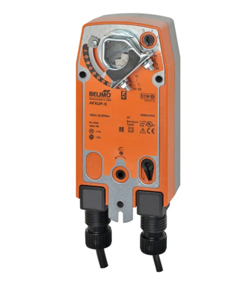 Belimo AFXUP N4 Actuator, 180in-lb 20Nm, Spring Return, AC24-240V DC24-125V, 4X [New]