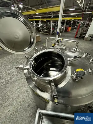 USED Precision 1,200 Liter Precision Stainless Reactor, 316L S/S, 45/100#