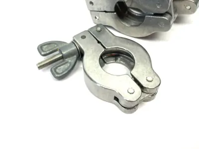 USED AGILENT QUICK-CLAMP, WING NUT, NW10/16, METALLIC FINISH