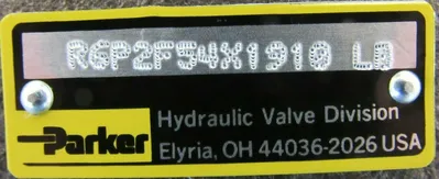 NEW PARKER R6P2F54X1910 RELIEF VALVE D1VA2KN