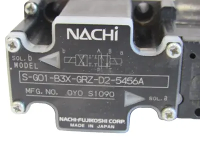 NEW NACHI S-G01-B3X-GRZ-D2-5456A DIRECTIONAL VALVE SG01B3XGRZD25456A